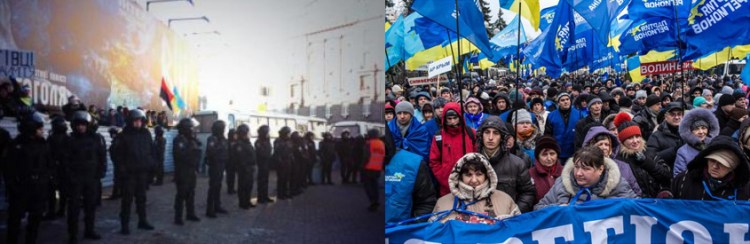 Anti-Maidan en Kiev, Ucrania
