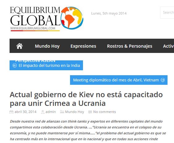 entrevista sobre Ucrania Rusia