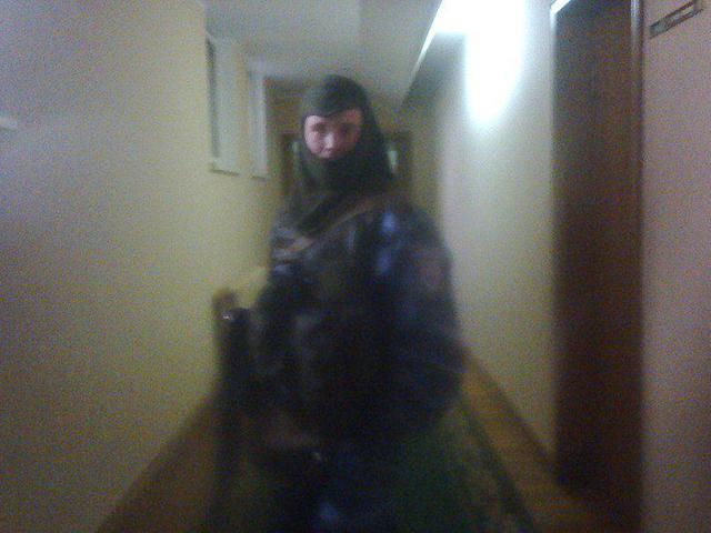 Alexandr Fokin en el uniforme de "Berkut"