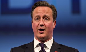 David Cameron insisted economic sanctions on Russia were having an impact. Photograph: Justin Tallis/AFP/Getty Images