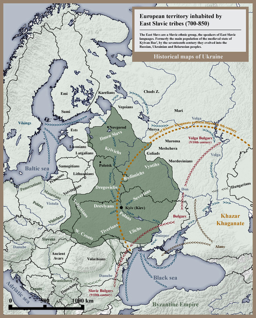 El mapa histórico de Ucrania