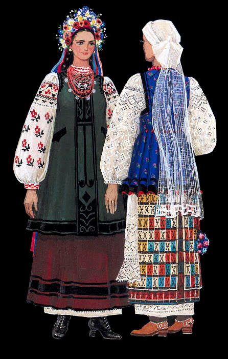 Traje nacional de Poltava, traje de mujer ucraniana